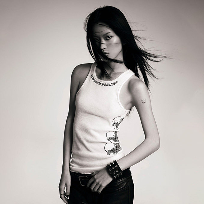 chrome hearts ribbed knit tank top